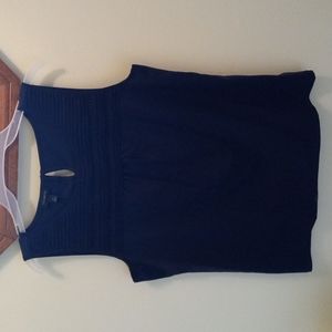 TALBOTS NAVY BLUE BLOUSE